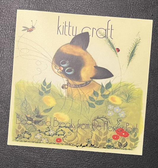 Beats & Breaks vinyl sticker (4"x4") - Kitty Craft
