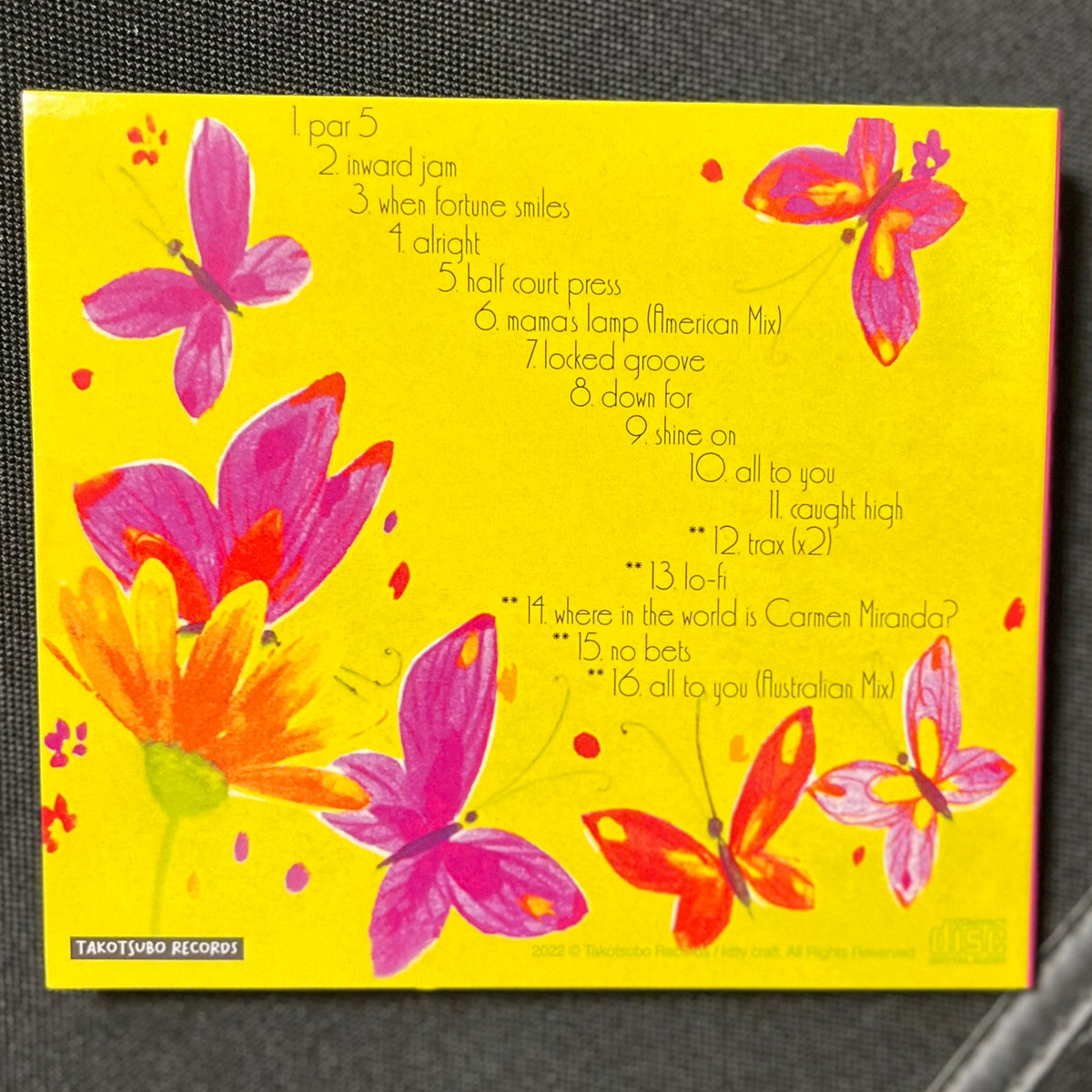 Beats and Breaks from the Flower Patch (Takotsubo Edition 2022) CD + sticker